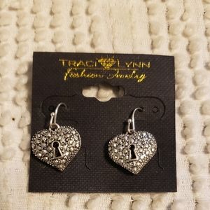 Traci Lynn silver earring.